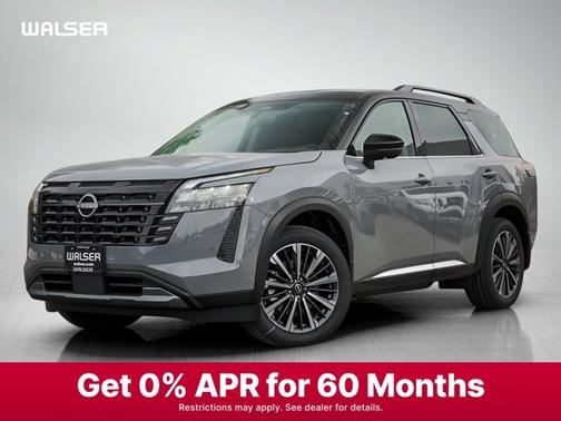 Boulder Gray/Super Black 2026 Nissan Pathfinder Platinum