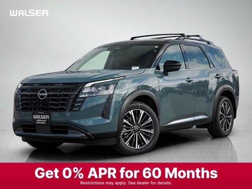 Baltic Teal/Super Black 2026 Nissan Pathfinder Platinum