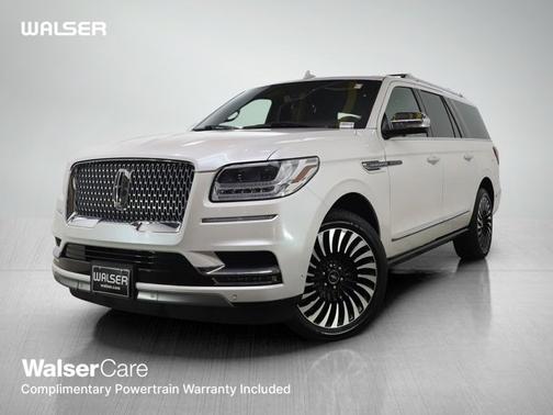 White Platinum Clearcoat Metallic 2019 Lincoln Navigator L Black Label
