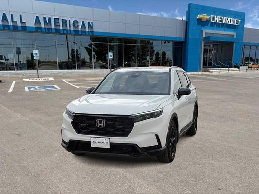 Platinum White Pearl 2025 Honda CR-V Hybrid Sport FWD