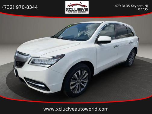 White Diamond Pearl 2016 Acura MDX 3.5L AcuraWatch Plus Package
