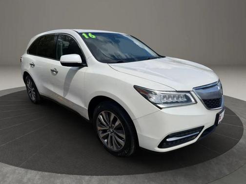 White Diamond Pearl 2016 Acura MDX 3.5L AcuraWatch Plus Package