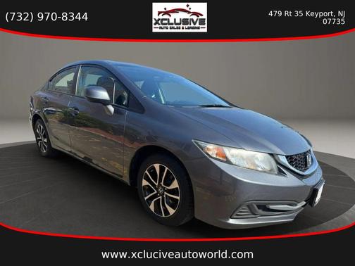 Gray 2013 Honda Civic EX