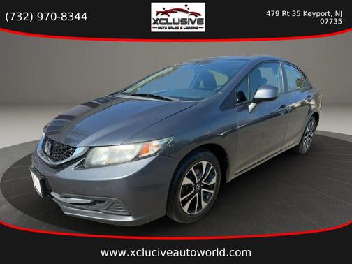 Gray 2013 Honda Civic EX