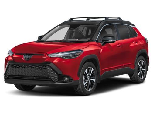 Barcelona Red Metallic/Jet Black 2023 Toyota Corolla Hybrid SE