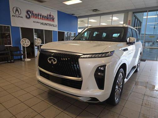 Radiant White 2025 INFINITI QX80 SENSORY AWD