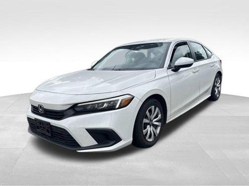Platinum White Pearl 2024 Honda Civic LX