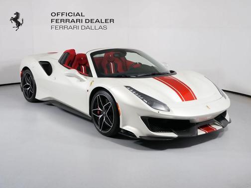 White 2020 Ferrari 488 Pista Spider Base