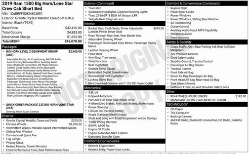 2019 RAM 1500 Big Horn