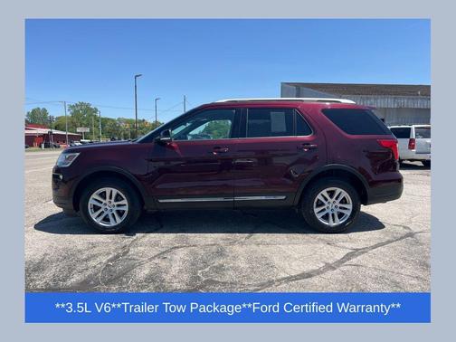 Burgundy 2018 Ford Explorer XLT