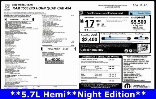 2022 RAM 1500 Big Horn/Lone Star