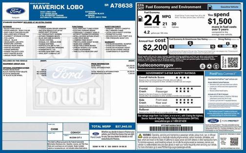 2025 Ford Maverick Lobo Standard