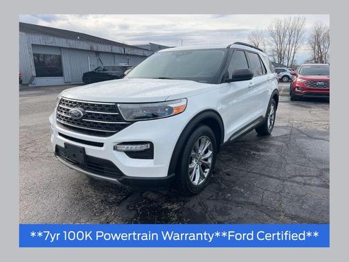 Star White Metallic Tri-Coat 2021 Ford Explorer XLT