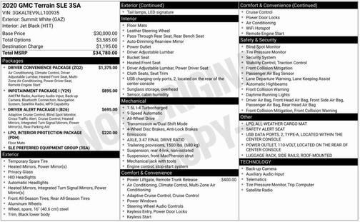 2020 GMC Terrain SLE