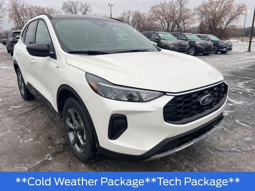 star white metallic tri-coat 2026 Ford Escape ST-Line