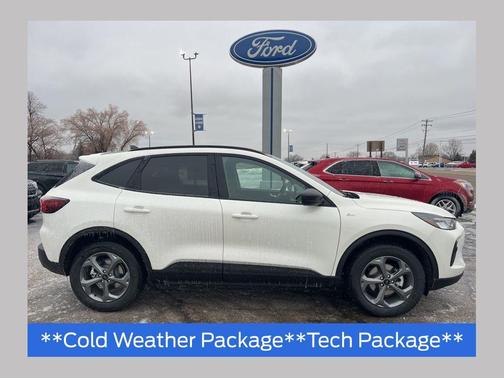 star white metallic tri-coat 2026 Ford Escape ST-Line