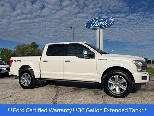 White Platinum Metallic Tri-Coat 2019 Ford F-150 Platinum