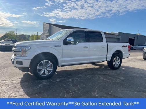 White Platinum Metallic Tri-Coat 2019 Ford F-150 Platinum