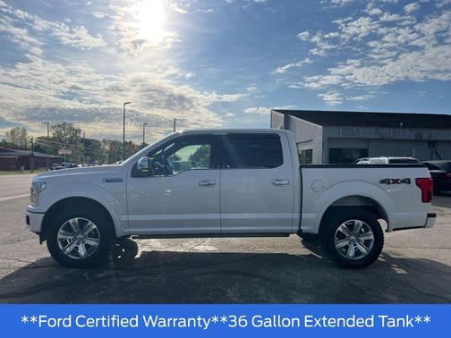 White Platinum Metallic Tri-Coat 2019 Ford F-150 Platinum