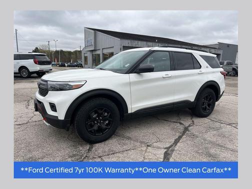 Star White Metallic Tri-Coat 2022 Ford Explorer Timberline
