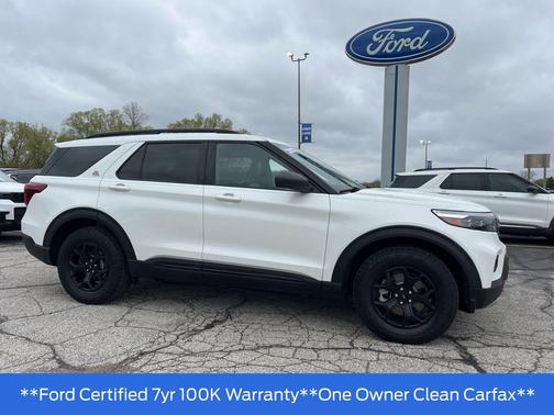 Star White Metallic Tri-Coat 2022 Ford Explorer Timberline