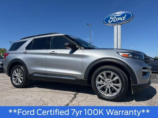 Iconic Silver Metallic 2023 Ford Explorer XLT