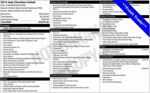 2014 Jeep Cherokee Limited