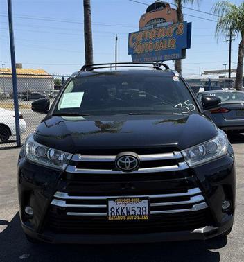 Midnight Black Metallic 2019 Toyota Highlander Limited Platinum
