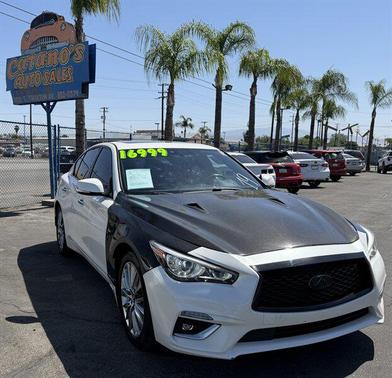 Majestic White 2018 INFINITI Q50 3.0t LUXE