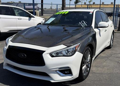 Majestic White 2018 INFINITI Q50 3.0t LUXE