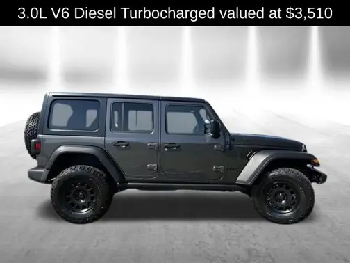 Gray 2022 Jeep Wrangler Unlimited Sport S