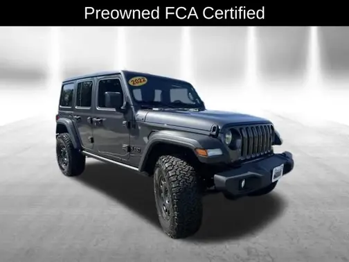 Gray 2022 Jeep Wrangler Unlimited Sport S