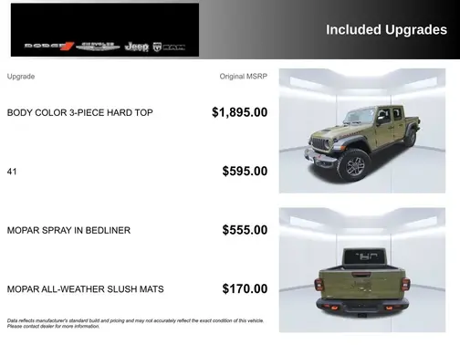 Green 2026 Jeep Gladiator Mojave