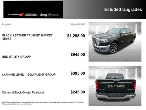Black 2025 RAM 1500 Laramie