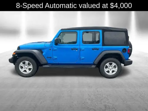 Blue 2022 Jeep Wrangler Unlimited Sport S