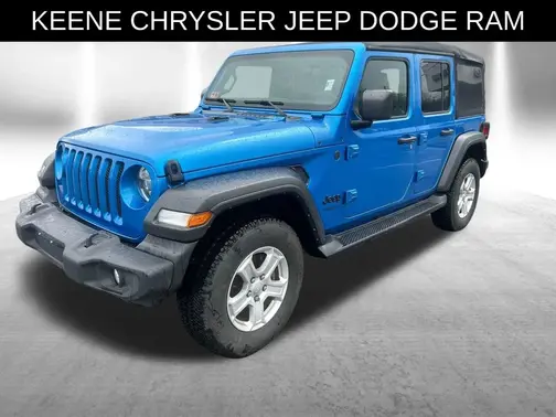 Blue 2022 Jeep Wrangler Unlimited Sport S