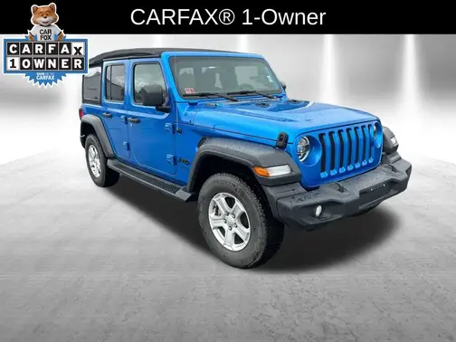 Blue 2022 Jeep Wrangler Unlimited Sport S