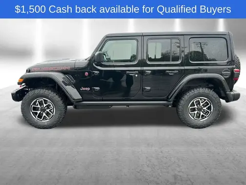 Black Clear-Coat Exterior Paint 2026 Jeep Wrangler Rubicon
