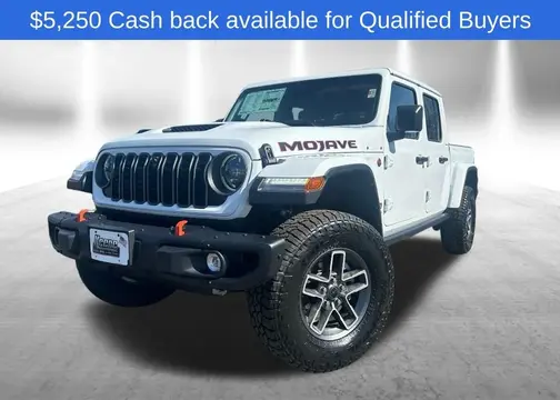 Bright White Clear-Coat Exterior Paint 2026 Jeep Gladiator Mojave