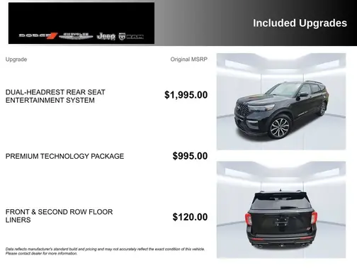 Black 2020 Ford Explorer ST