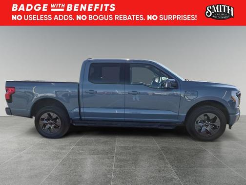 Azure Gray Metallic Tri-Coat 2023 Ford F-150 Lightning LARIAT