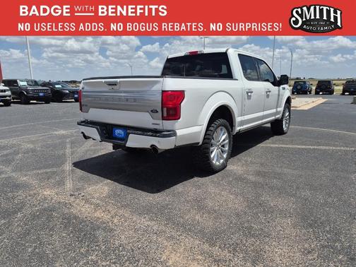 White Platinum Metallic Tri-Coat 2019 Ford F-150 Limited