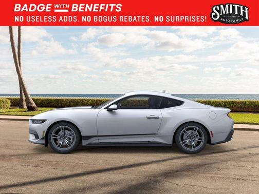 Iconic Silver Metallic 2025 Ford Mustang EcoBoost
