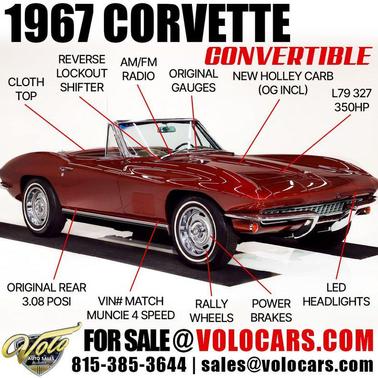 Marlboro Maroon 1967 Chevrolet Corvette Base
