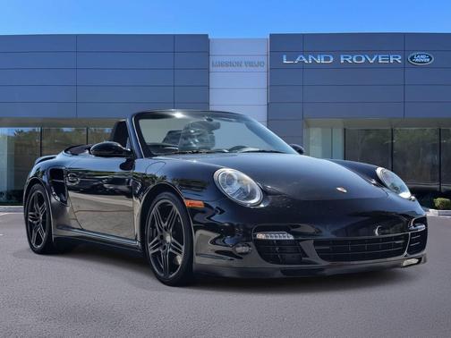 Black 2008 Porsche 911 Turbo Cabriolet