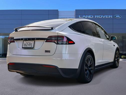 Pearl White Multi-Coat 2023 Tesla Model X Plaid Tri Motor All-Wheel Drive