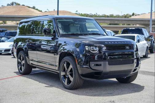 Santorini Black Metallic 2026 Land Rover Defender P400 X-Dynamic SE