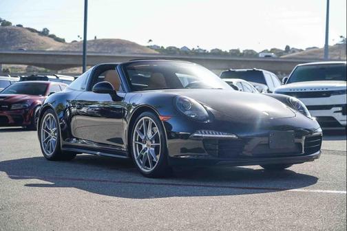 Jet Black Metallic 2015 Porsche 911 Targa 4S