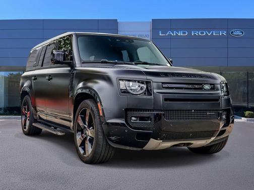 Santorini Black Metallic 2023 Land Rover Defender 130 X-Dynamic SE