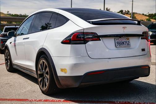 Pearl White Multi-Coat 2022 Tesla Model X Plaid Tri Motor All-Wheel Drive